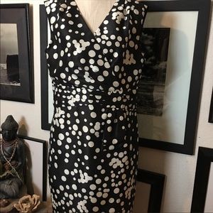 Black Dress with White Polka Dots